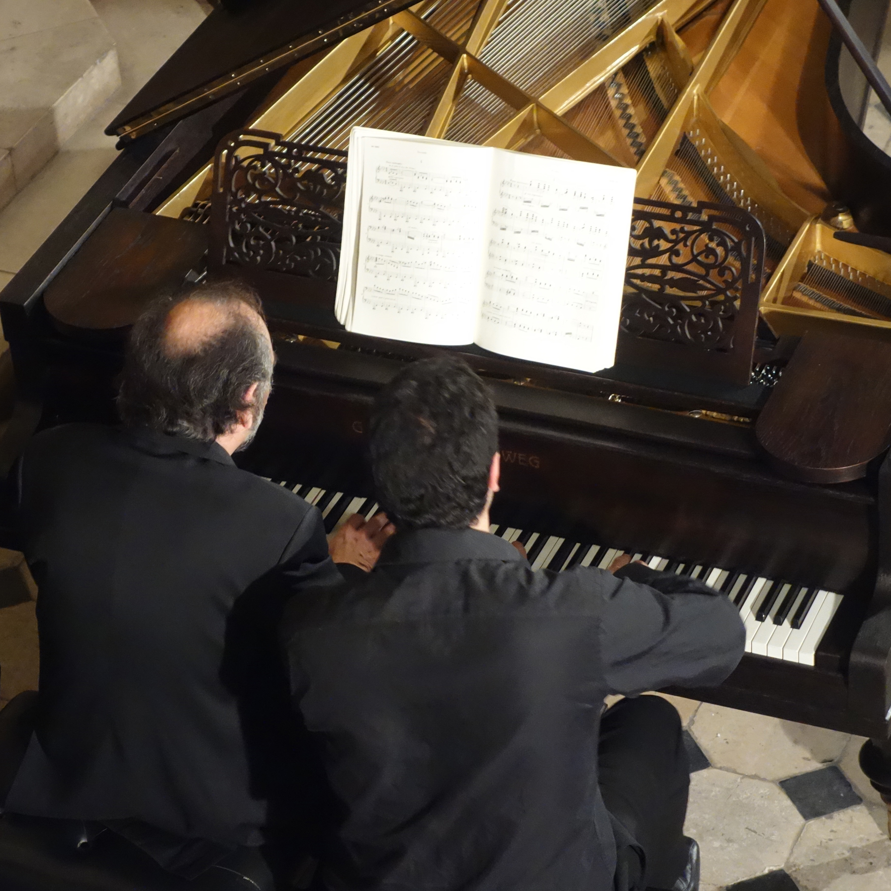 Concert Brahms aux Billettes avec Laurent Cabasso et Antoine de Grole